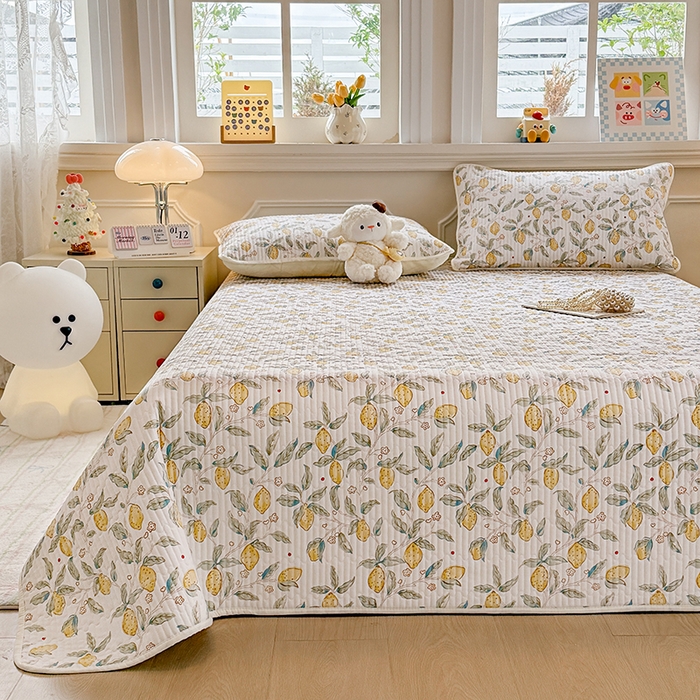 91家纺网 家纺一手货源 找家纺 （总）大元 2025新款A类数码印花朴棉夹棉床盖老粗布床盖双面可用