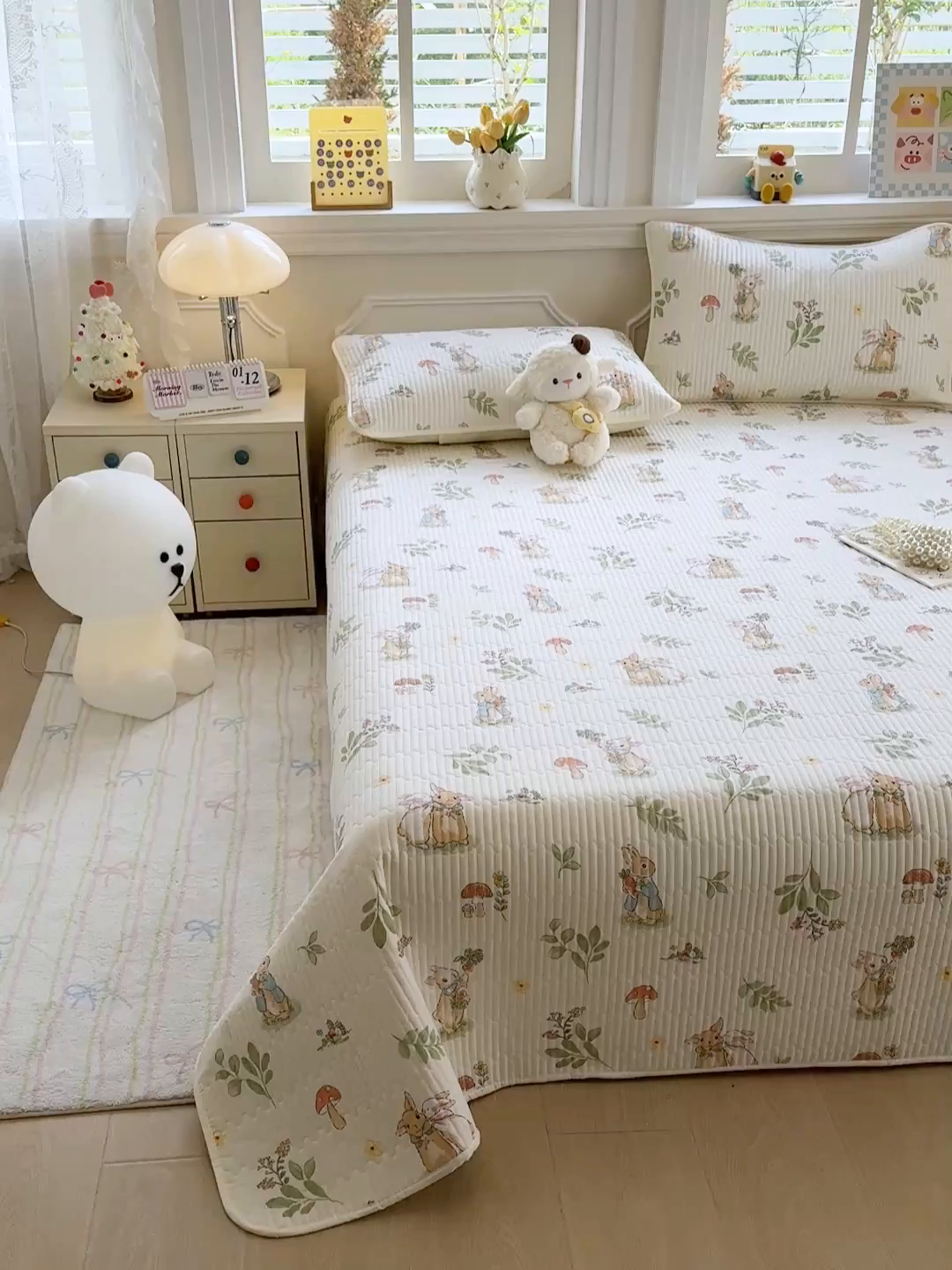 91家纺网 家纺一手货源 找家纺 （总）大元 2025新款A类数码印花朴棉夹棉床盖老粗布床盖双面可用