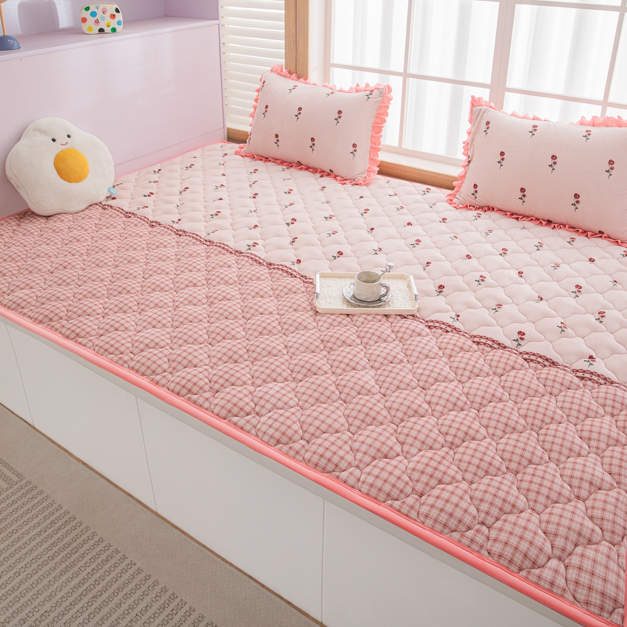 91家纺网 家纺一手货源 找家纺 手艺人家纺 2025新款炕垫榻榻米垫D50--D66 D52