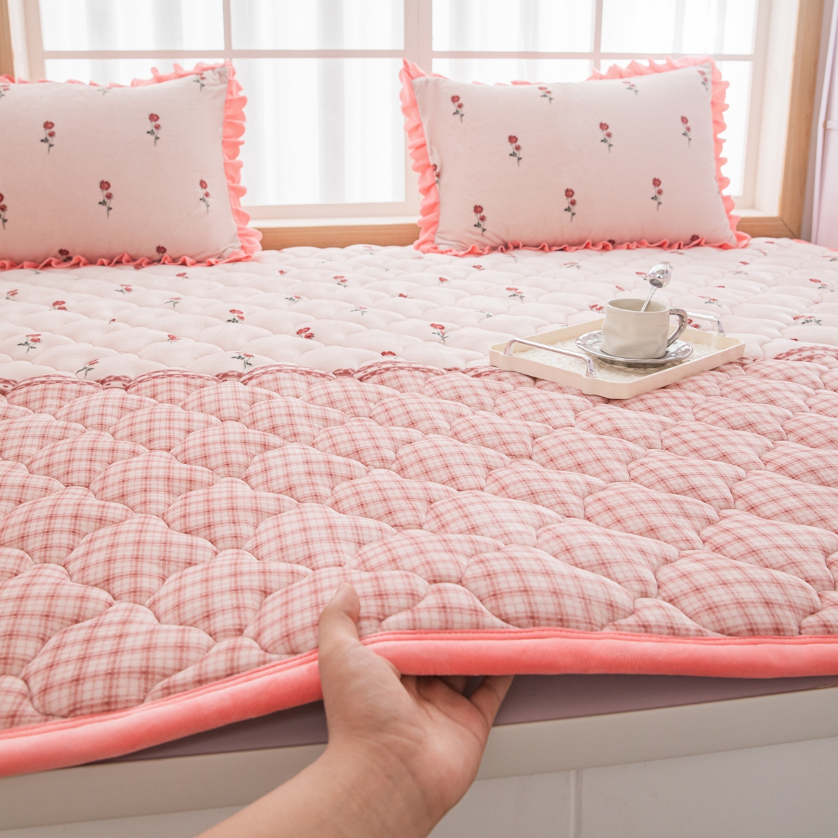 91家纺网 家纺一手货源 找家纺 手艺人家纺 2025新款炕垫榻榻米垫D50--D66 D52