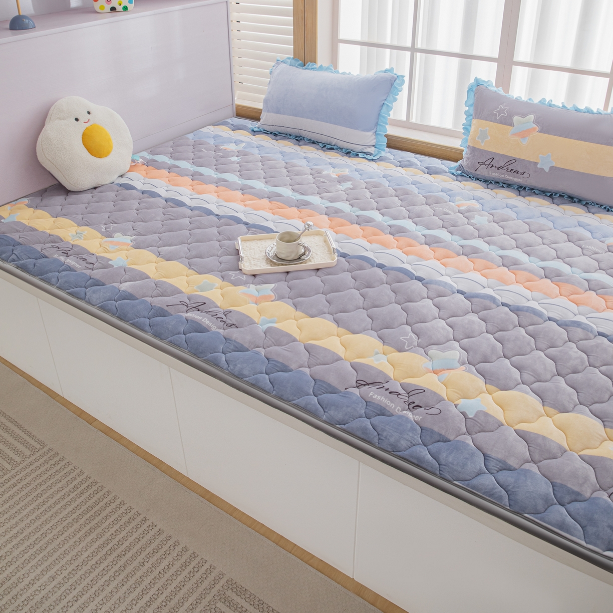 91家纺网 家纺一手货源 找家纺 手艺人家纺 2025新款炕垫榻榻米垫D50--D66 D53