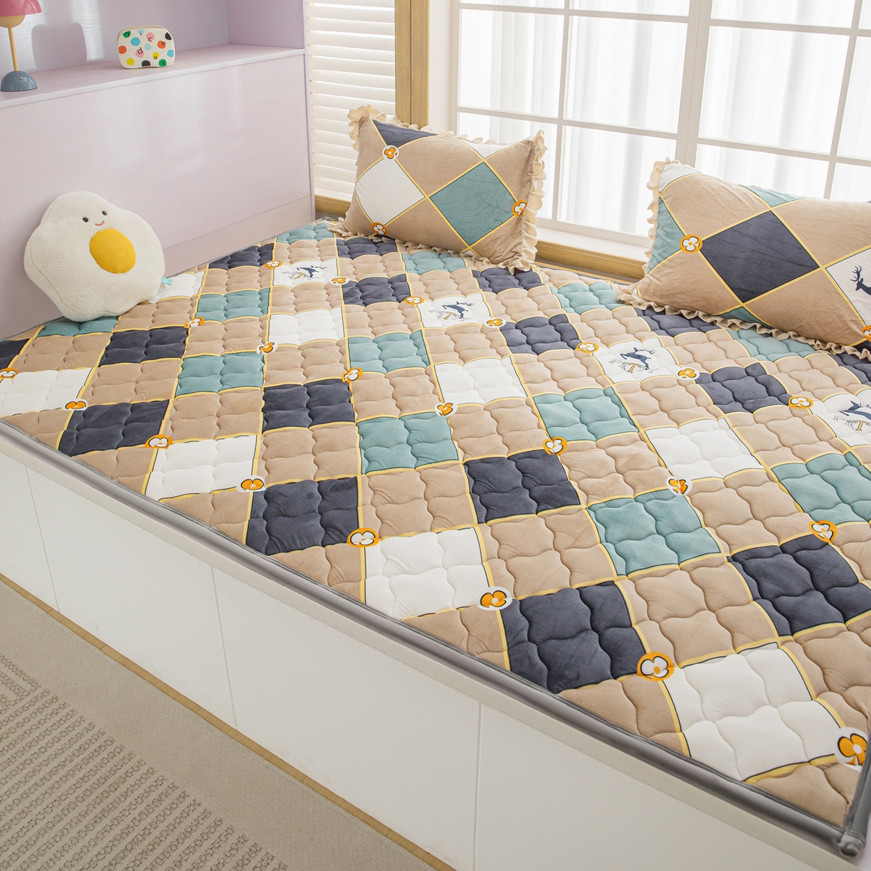 91家纺网 家纺一手货源 找家纺 手艺人家纺 2025新款炕垫榻榻米垫D50--D66 D55