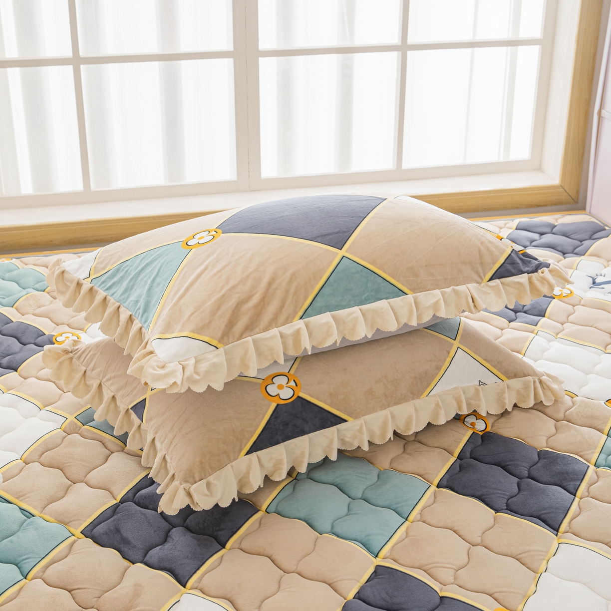 91家纺网 家纺一手货源 找家纺 手艺人家纺 2025新款炕垫榻榻米垫D50--D66 D55