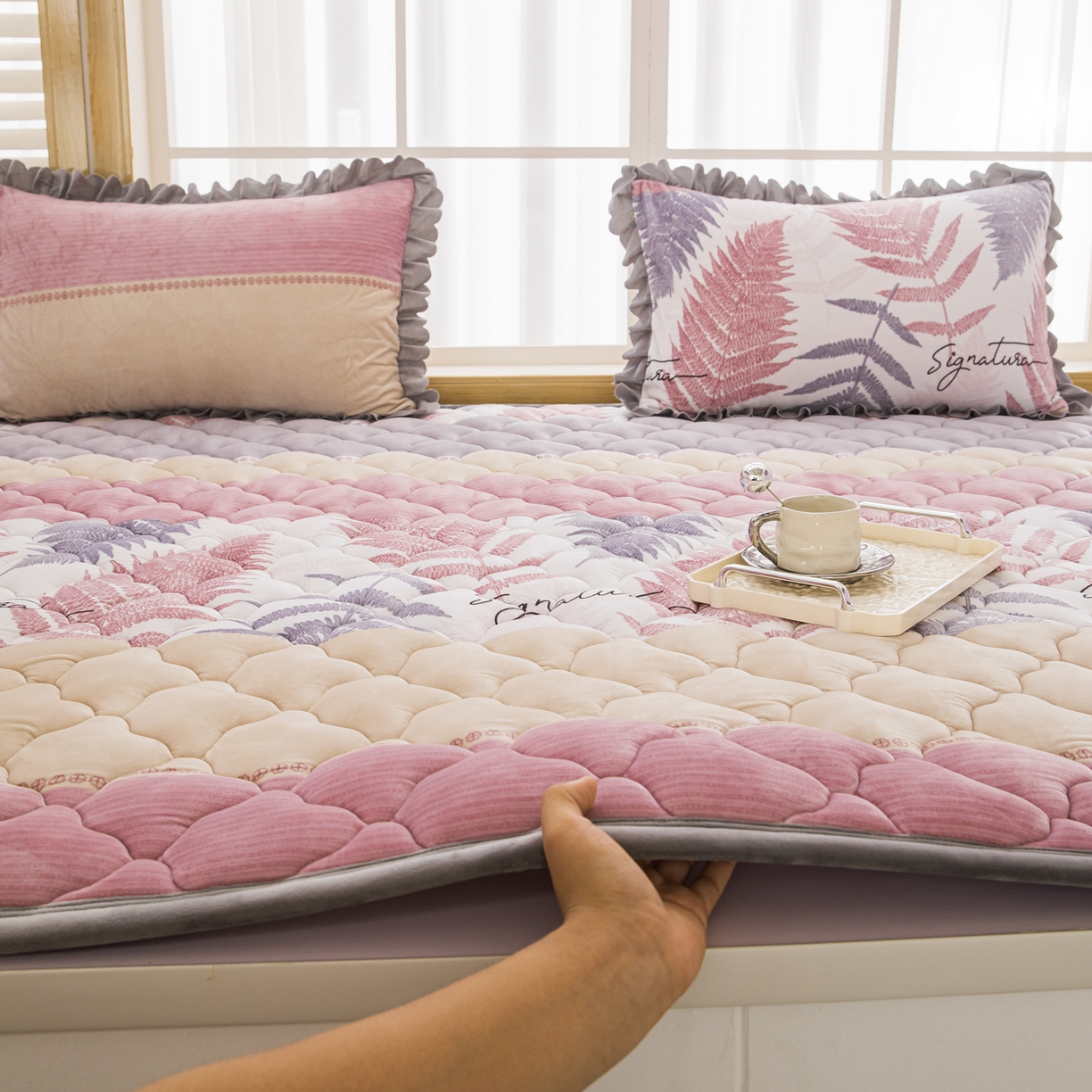 91家纺网 家纺一手货源 找家纺 手艺人家纺 2025新款炕垫榻榻米垫D50--D66 D57