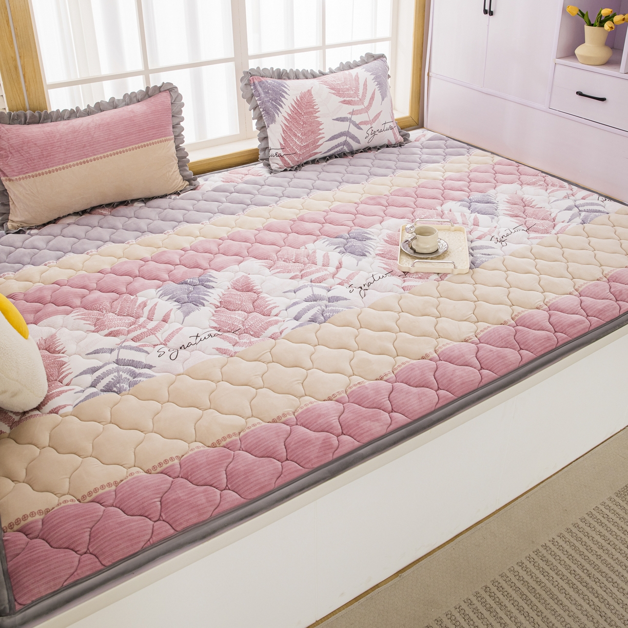 91家纺网 家纺一手货源 找家纺 手艺人家纺 2025新款炕垫榻榻米垫D50--D66 D57