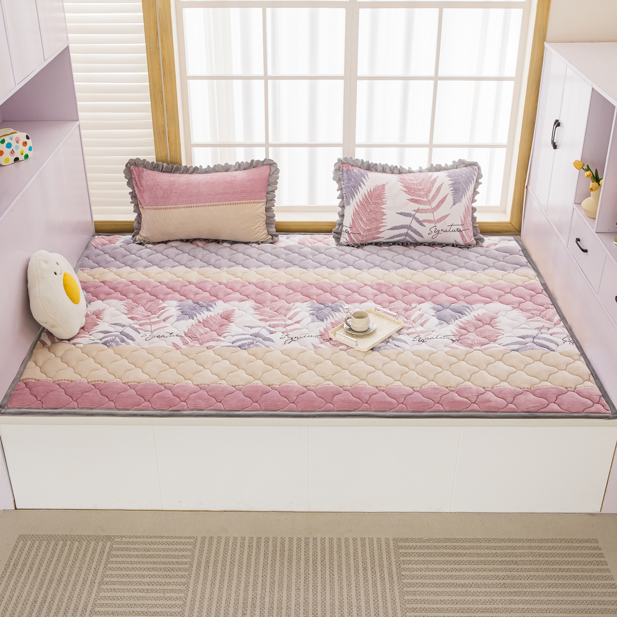 91家纺网 家纺一手货源 找家纺 手艺人家纺 2025新款炕垫榻榻米垫D50--D66 D57