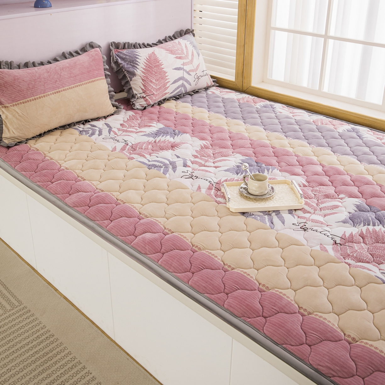 91家纺网 家纺一手货源 找家纺 手艺人家纺 2025新款炕垫榻榻米垫D50--D66 D57