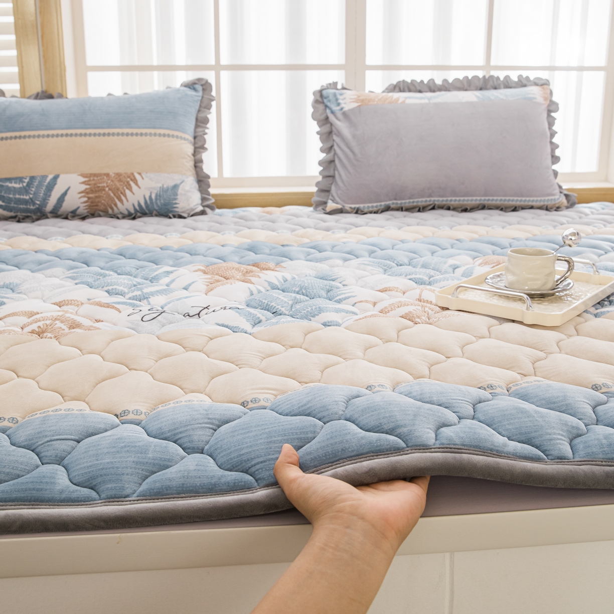 91家纺网 家纺一手货源 找家纺 手艺人家纺 2025新款炕垫榻榻米垫D50--D66 D59