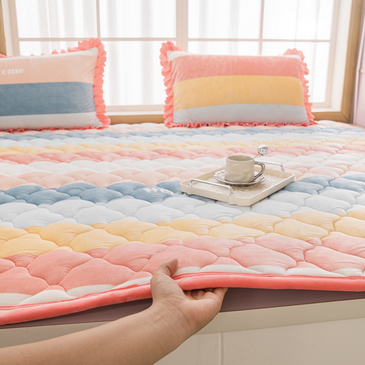 91家纺网 家纺一手货源 找家纺 手艺人家纺 2025新款炕垫榻榻米垫D50--D66 D60