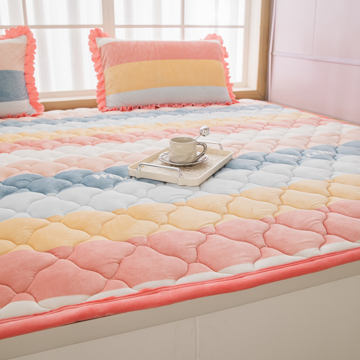 91家纺网 家纺一手货源 找家纺 手艺人家纺 2025新款炕垫榻榻米垫D50--D66 D60