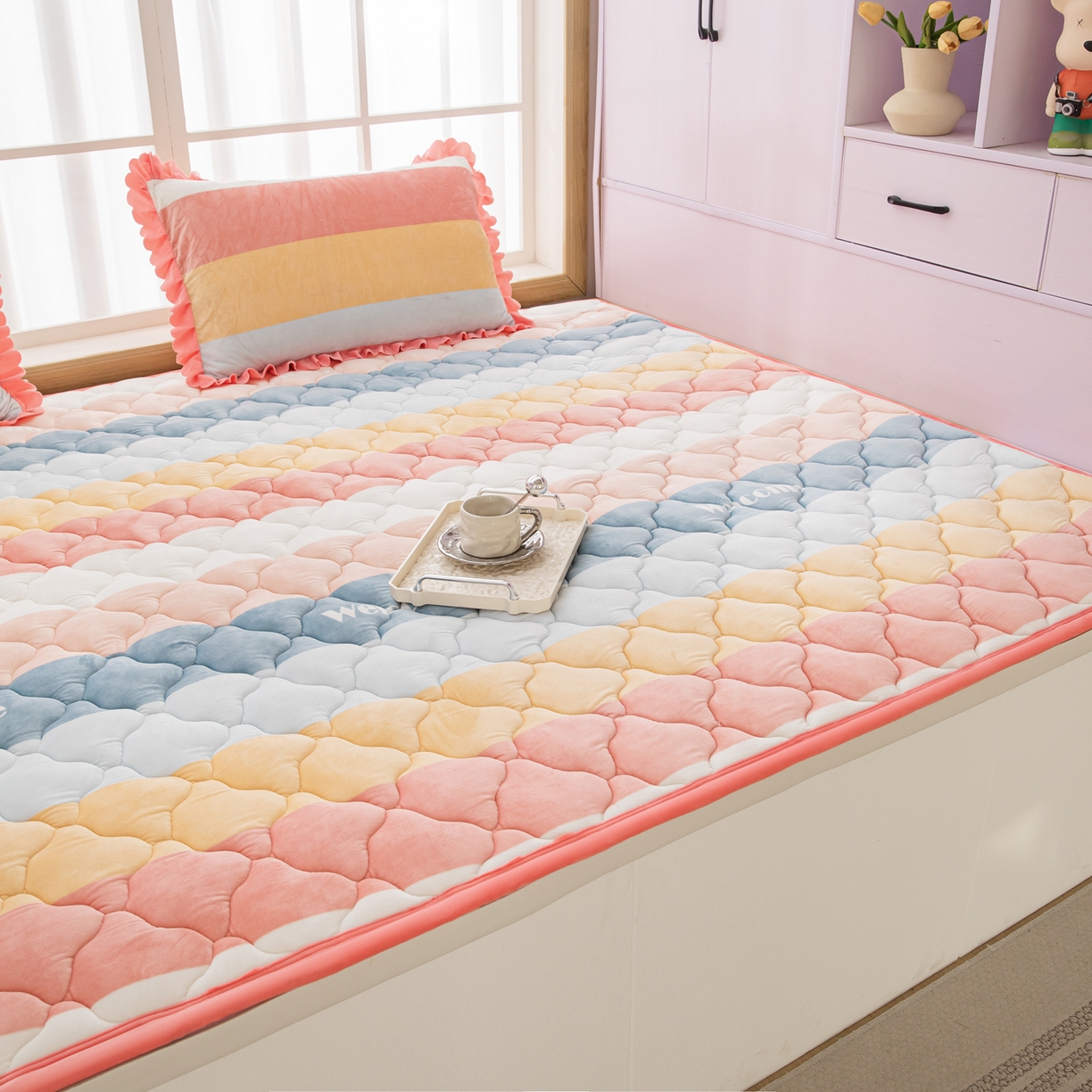 91家纺网 家纺一手货源 找家纺 手艺人家纺 2025新款炕垫榻榻米垫D50--D66 D60