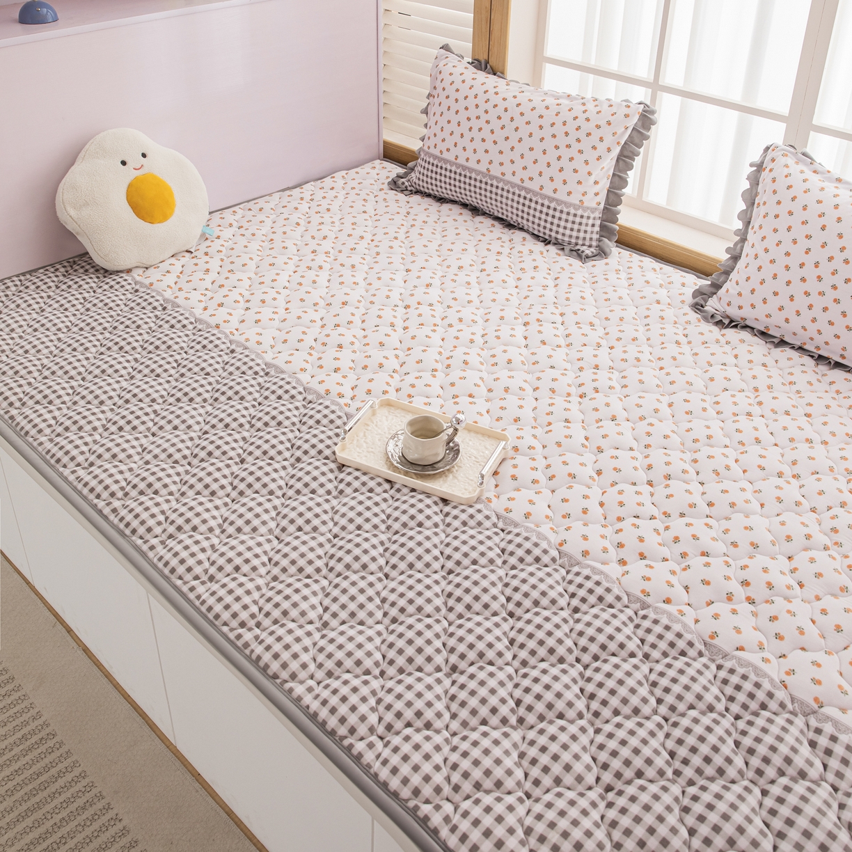 91家纺网 家纺一手货源 找家纺 手艺人家纺 2025新款炕垫榻榻米垫D50--D66 D61