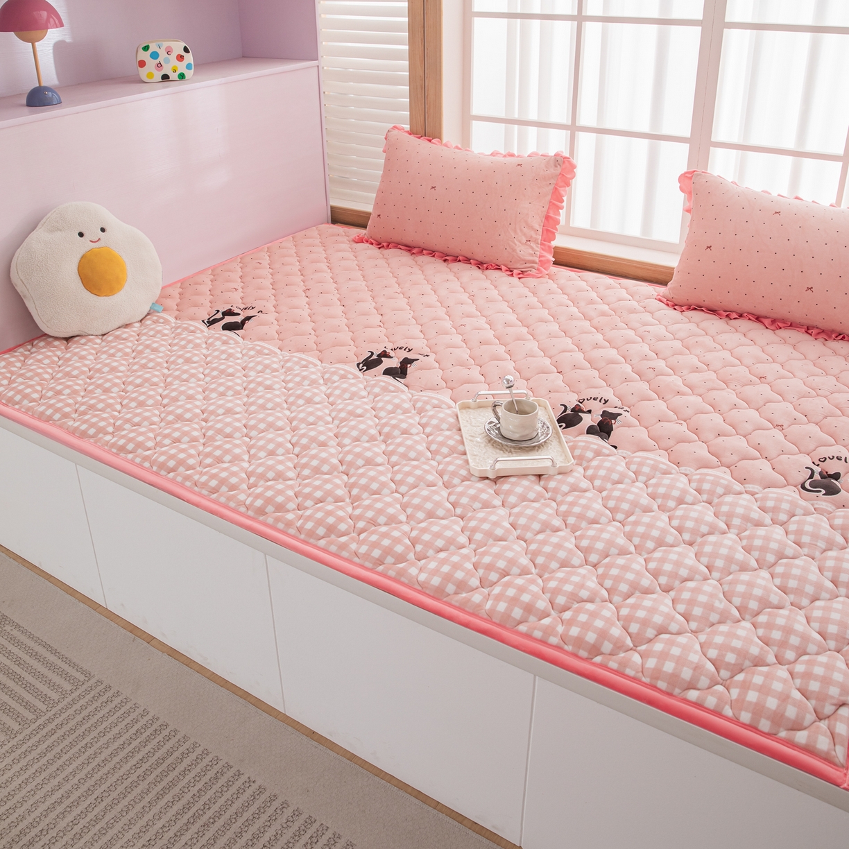 91家纺网 家纺一手货源 找家纺 手艺人家纺 2025新款炕垫榻榻米垫D50--D66 D62