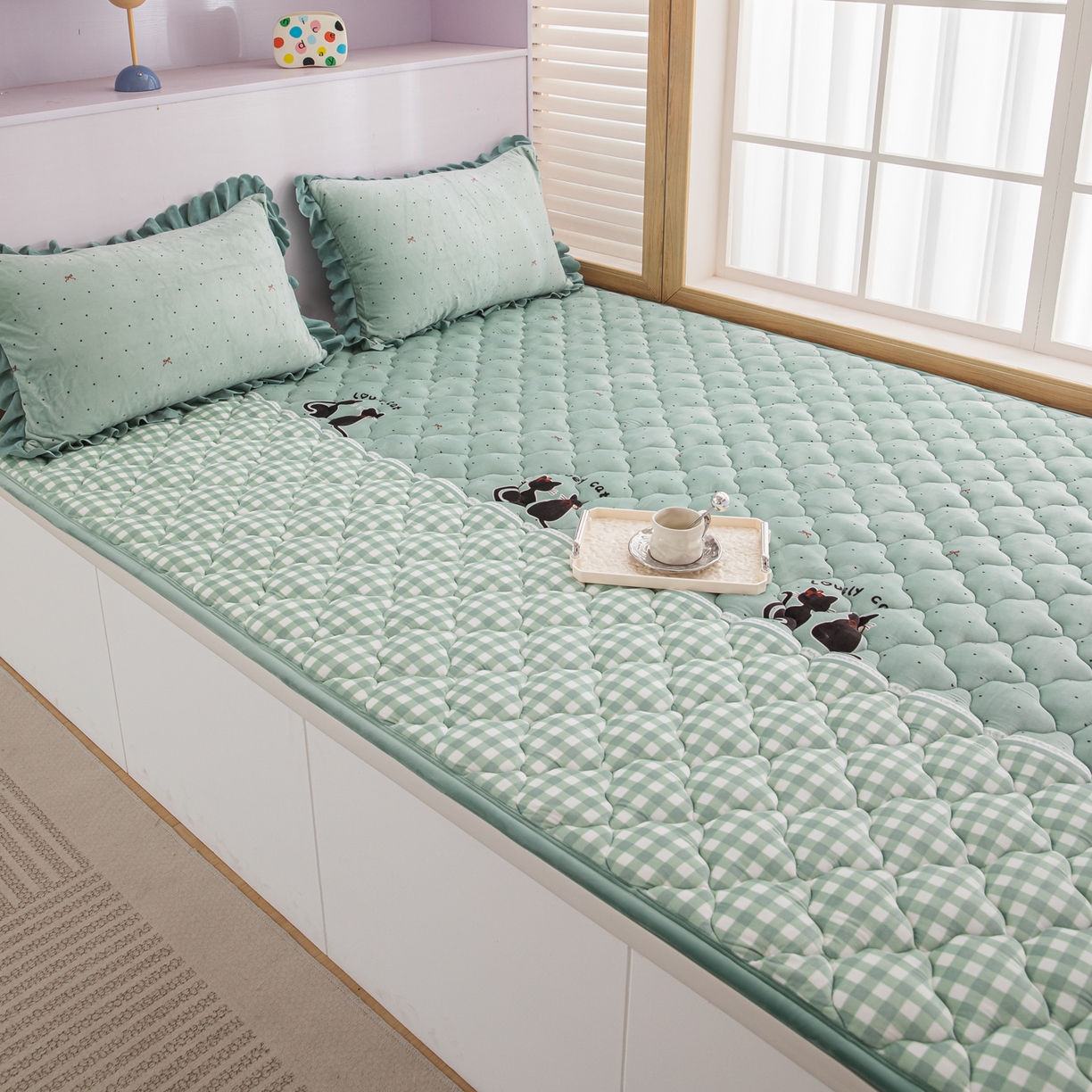 91家纺网 家纺一手货源 找家纺 手艺人家纺 2025新款炕垫榻榻米垫D50--D66 D63