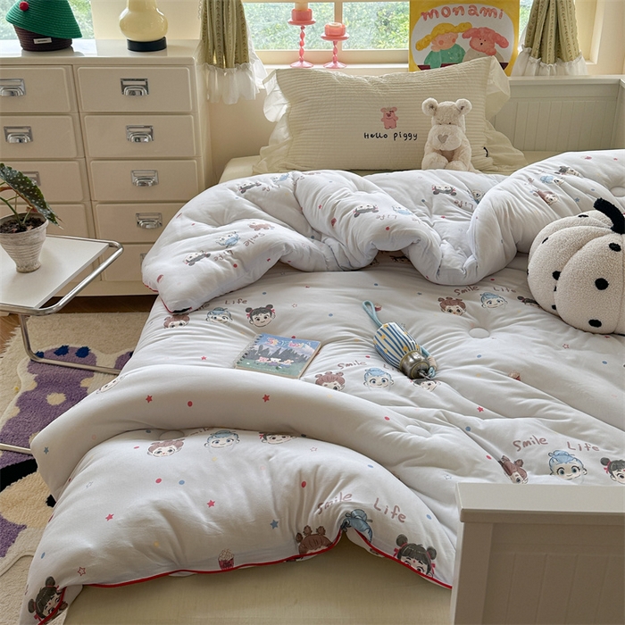 暖生活 2025新款牛奶针织棉四季被冬被 哪吒