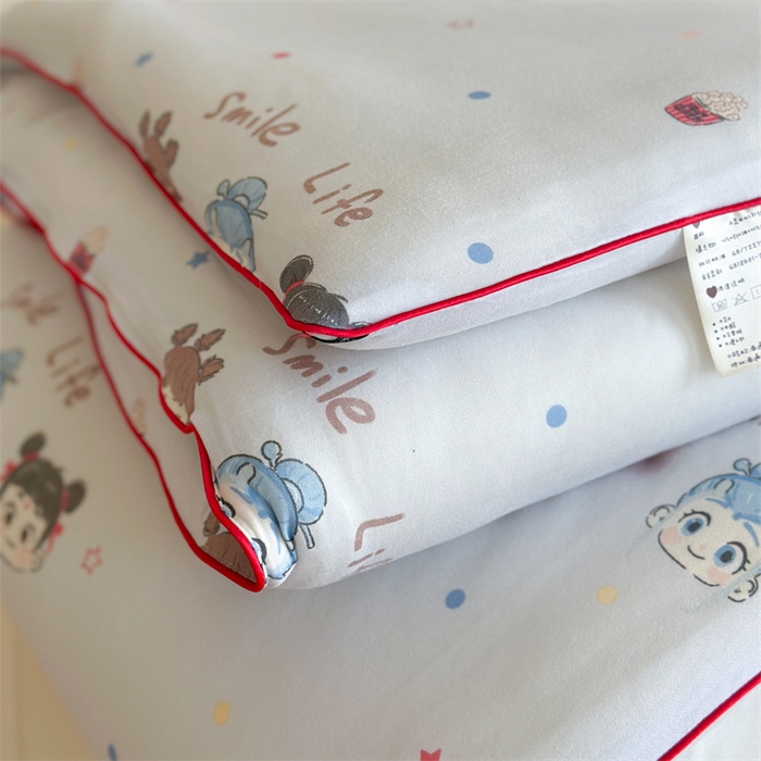 91家纺网 家纺一手货源 找家纺 暖生活 2025新款牛奶针织棉四季被冬被 哪吒