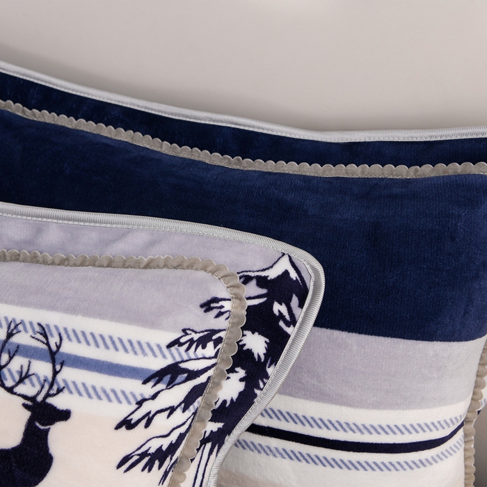 91家纺网 家纺一手货源 找家纺 晚静 2025新牛奶绒印花单被套法莱绒金貂被套单件180克全尺寸被套 小鹿