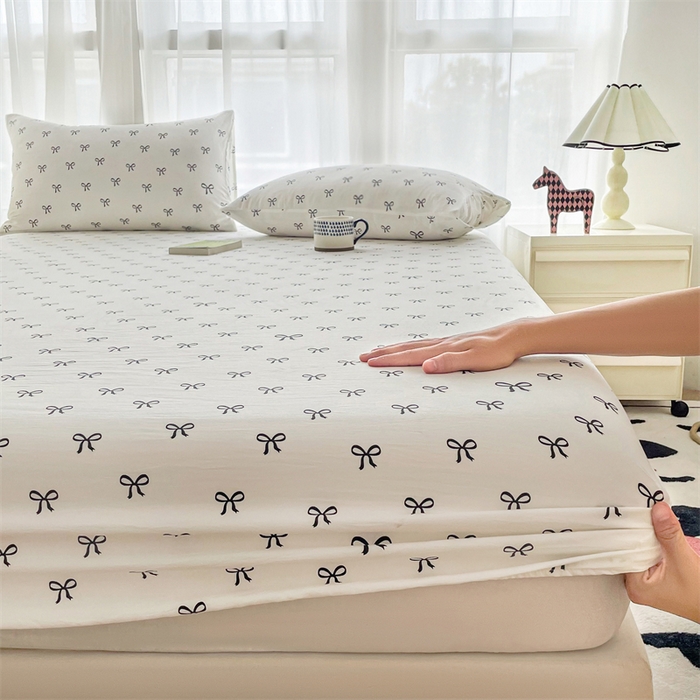 91家纺网 家纺一手货源 找家纺 鼎丰家纺 2025新款90克超柔软糯印花单床笠系列 慢生活