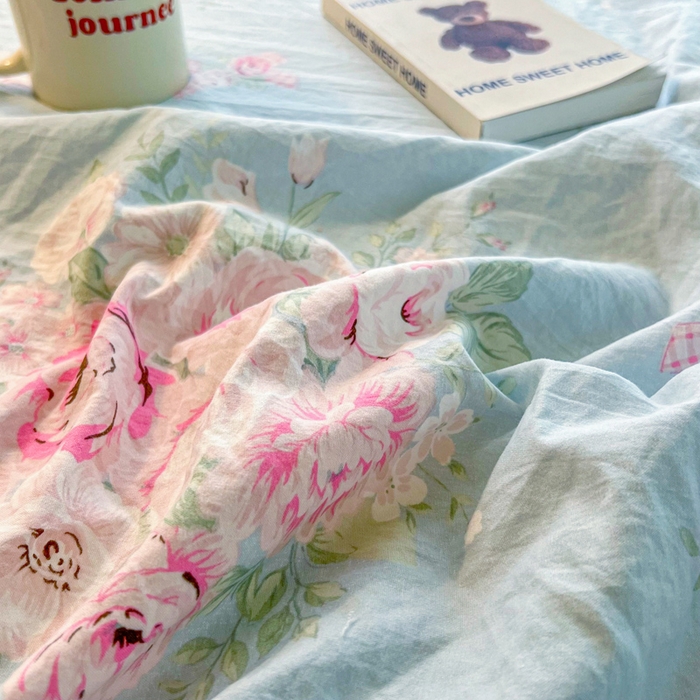 91家纺网 家纺一手货源 找家纺 鼎丰家纺 2025新款90克超柔软糯印花单床笠系列 戴安娜