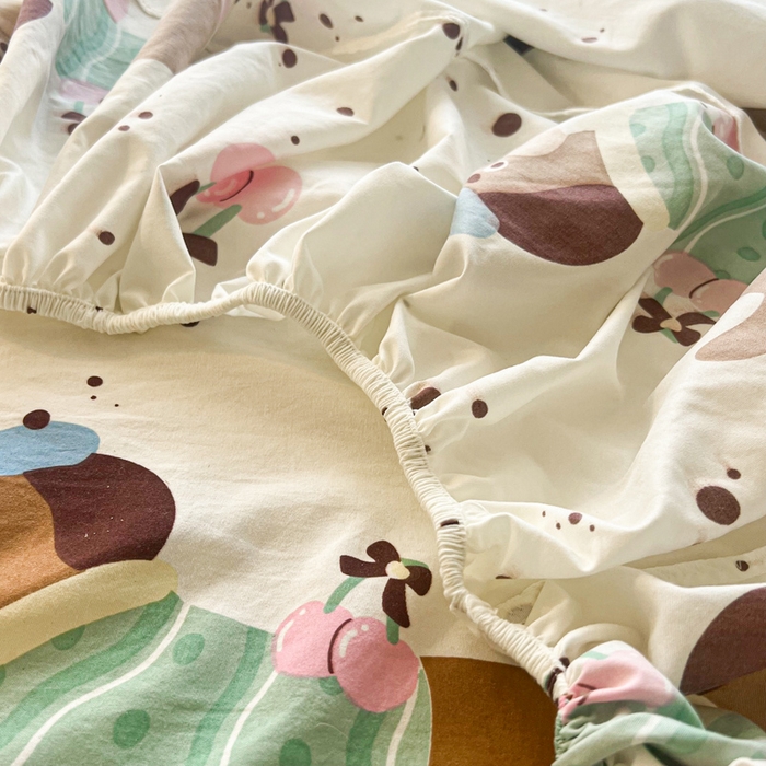 91家纺网 家纺一手货源 找家纺 鼎丰家纺 2025新款90克超柔软糯印花单床笠系列 靠谱小狗