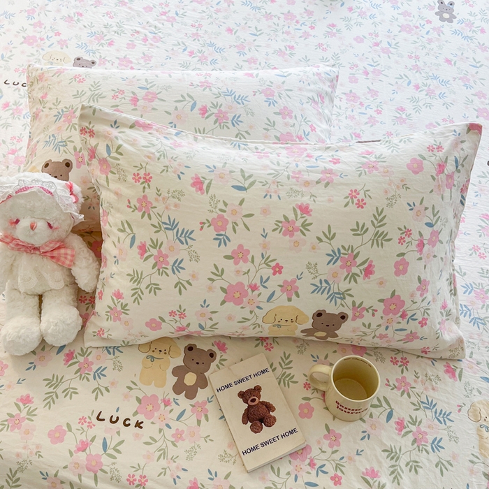 91家纺网 家纺一手货源 找家纺 鼎丰家纺 2025新款90克超柔软糯印花单床笠系列 静蜜