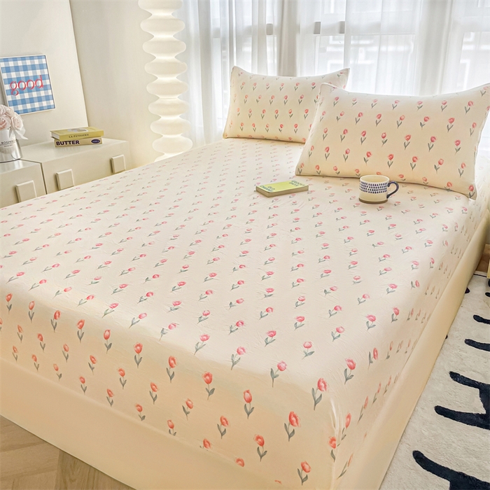 91家纺网 家纺一手货源 找家纺 鼎丰家纺 2025新款90克超柔软糯印花单床笠系列 落寞花店