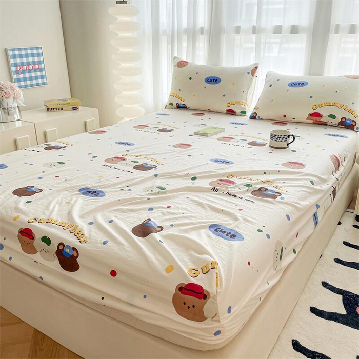 91家纺网 家纺一手货源 找家纺 鼎丰家纺 2025新款90克超柔软糯印花单床笠系列 冒险乐园