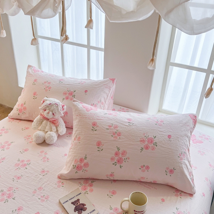 91家纺网 家纺一手货源 找家纺 鼎丰家纺 2025新款90克超柔软糯印花单床笠系列 碟影梦