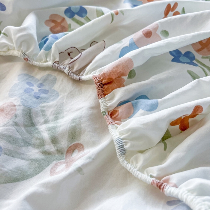 91家纺网 家纺一手货源 找家纺 鼎丰家纺 2025新款90克超柔软糯印花单床笠系列 局集