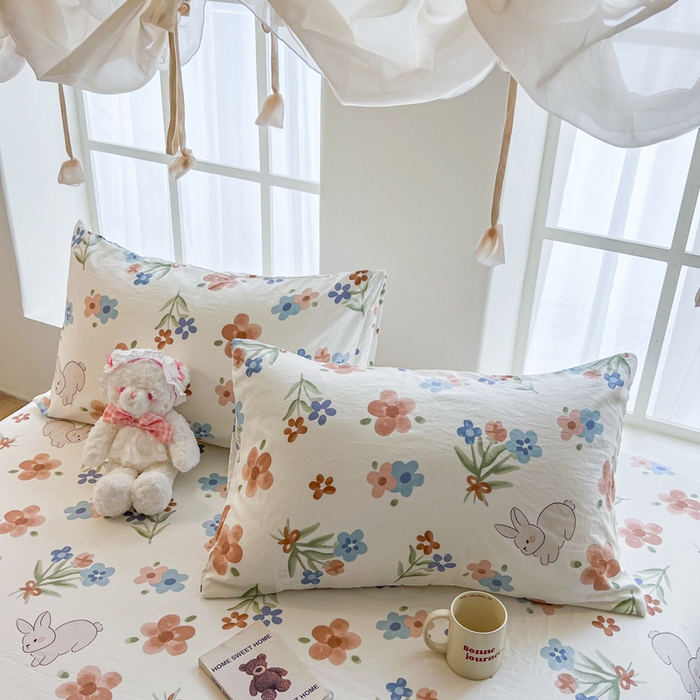 91家纺网 家纺一手货源 找家纺 鼎丰家纺 2025新款90克超柔软糯印花单床笠系列 局集