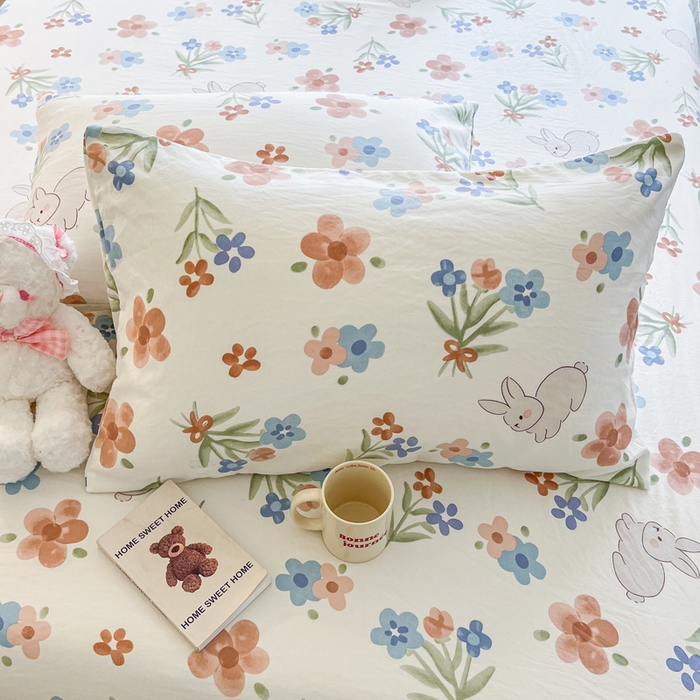 91家纺网 家纺一手货源 找家纺 鼎丰家纺 2025新款90克超柔软糯印花单床笠系列 局集