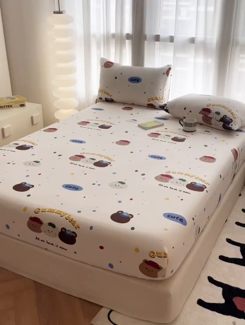 91家纺网 家纺一手货源 找家纺 鼎丰家纺 2025新款90克超柔软糯印花单床笠系列 冒险乐园