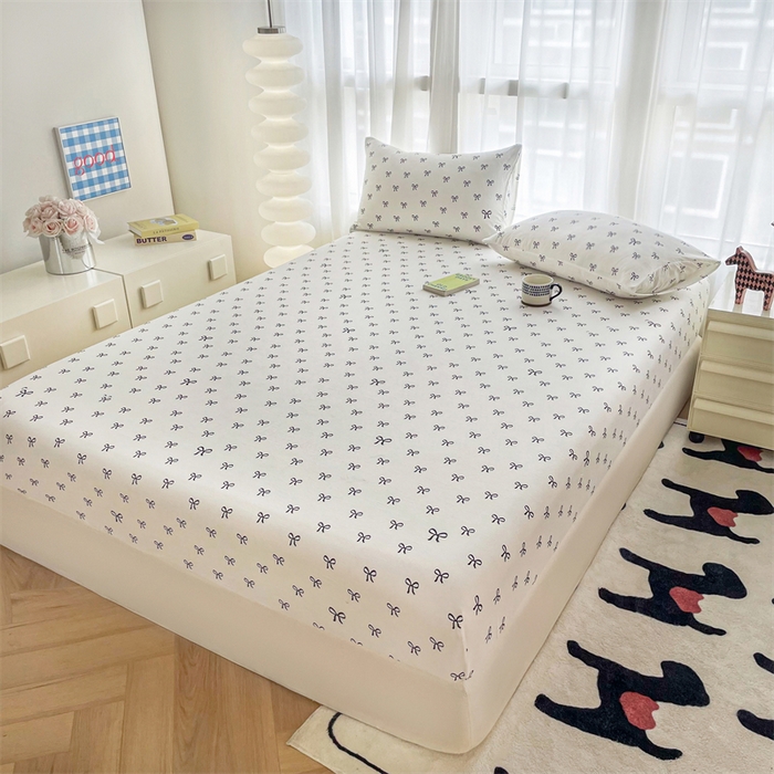 91家纺网 家纺一手货源 找家纺 鼎丰家纺 2025新款90克超柔软糯印花单床笠系列 慢生活