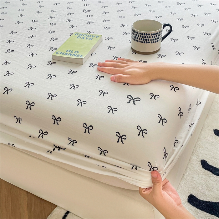 91家纺网 家纺一手货源 找家纺 鼎丰家纺 2025新款90克超柔软糯印花单床笠系列 慢生活