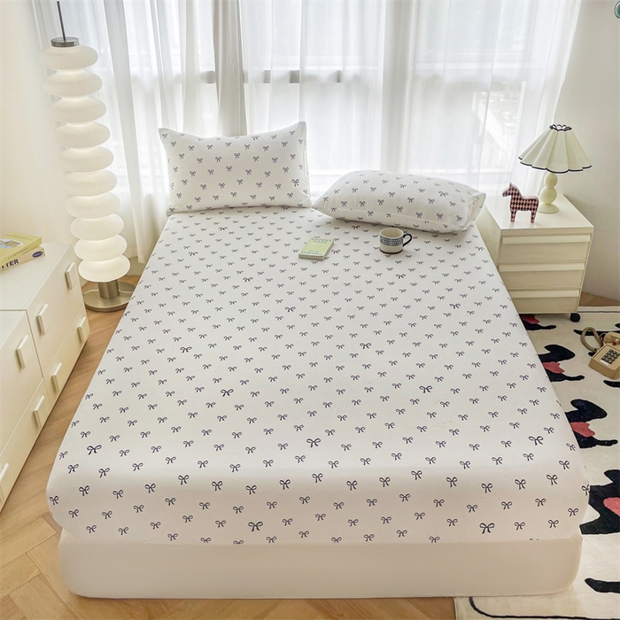 91家纺网 家纺一手货源 找家纺 鼎丰家纺 2025新款90克超柔软糯印花单床笠系列 慢生活