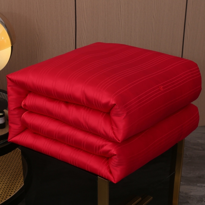 91家纺网 家纺一手货源 找家纺 （总）越宏顺 2025新款全棉缎条.被桑.被春秋被双人子母被二合一冬被