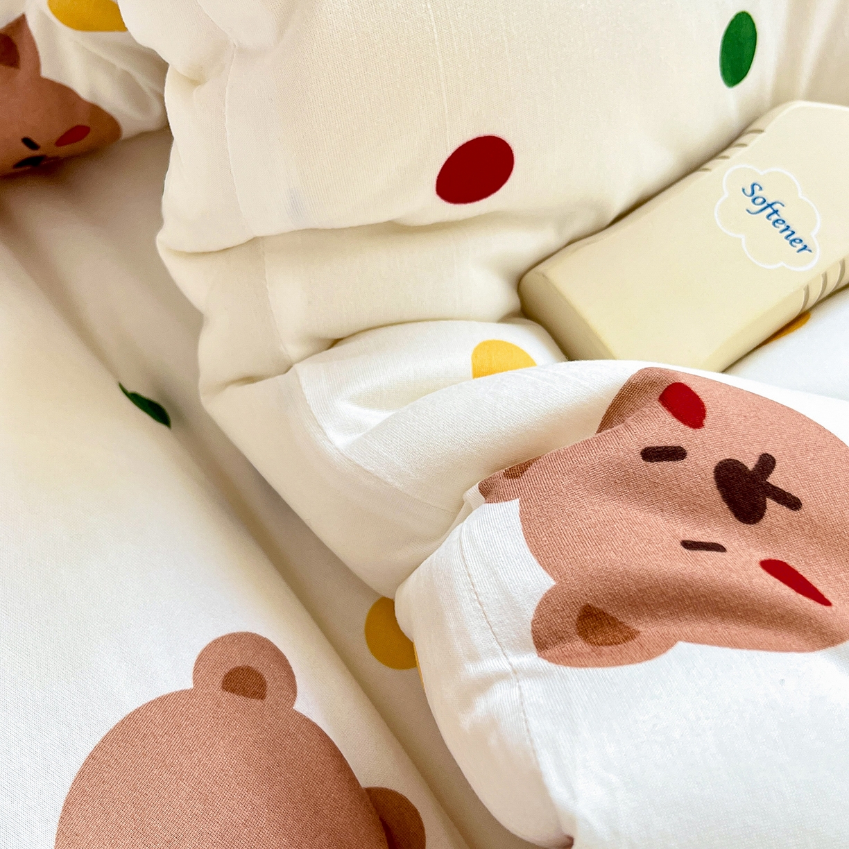 91家纺网 家纺一手货源 找家纺 暖生活 2025新款牛奶针织棉四季被冬被 米洛熊