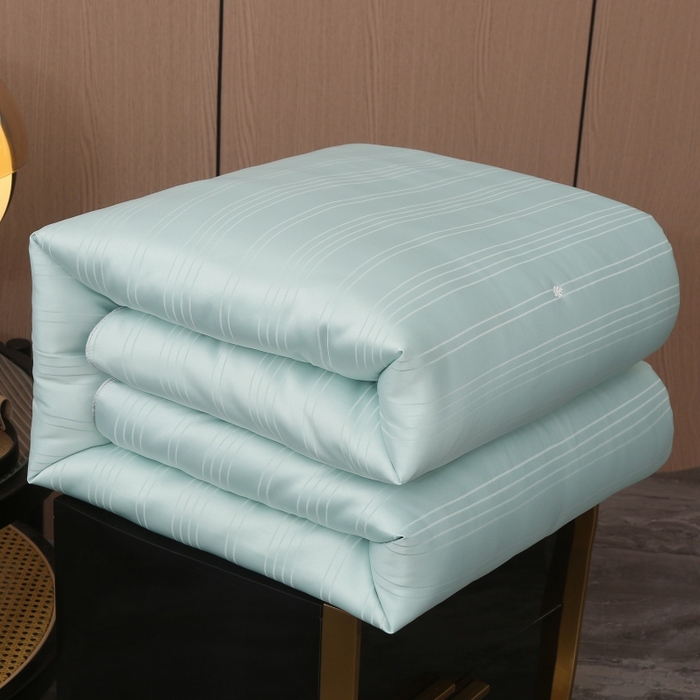 91家纺网 家纺一手货源 找家纺 （总）越宏顺 2025新款全棉缎条.被桑.被春秋被双人子母被二合一冬被