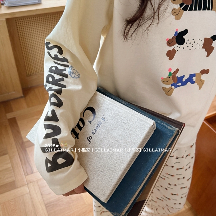 91家纺网 家纺一手货源 找家纺 （总）妍景家居生活馆 2025新款小熊家-腊肠家居服