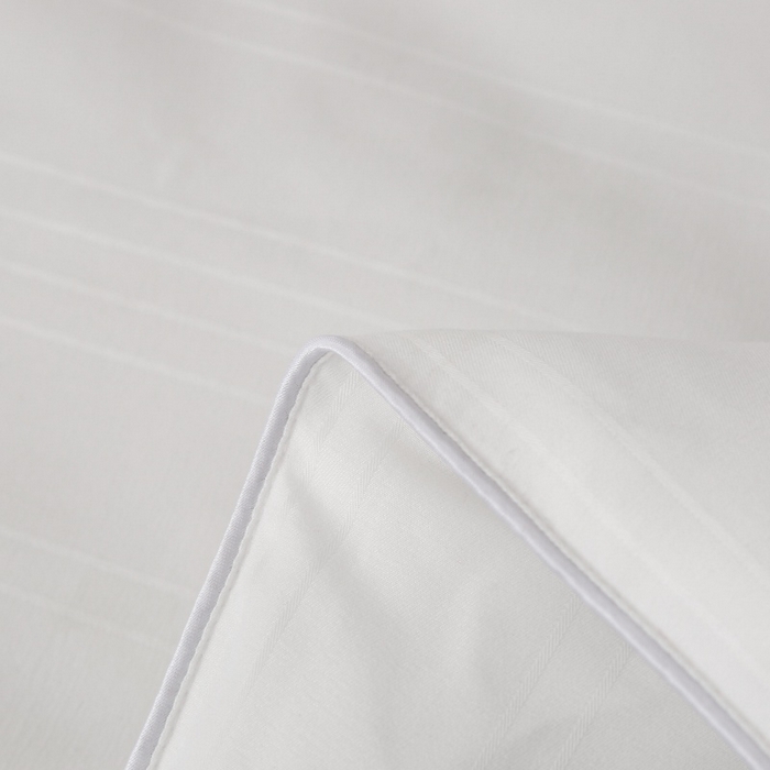 91家纺网 家纺一手货源 找家纺 越宏顺 2025新款全棉缎条.被桑.被春秋被双人子母被二合一冬被 白色