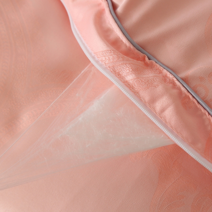 91家纺网 家纺一手货源 找家纺 越宏顺 2025新款60S全棉莫代尔提花.被手工订花.被子母被 粉玉