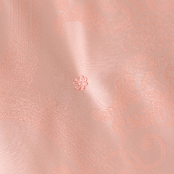 91家纺网 家纺一手货源 找家纺 越宏顺 2025新款60S全棉莫代尔提花.被手工订花.被子母被 粉玉