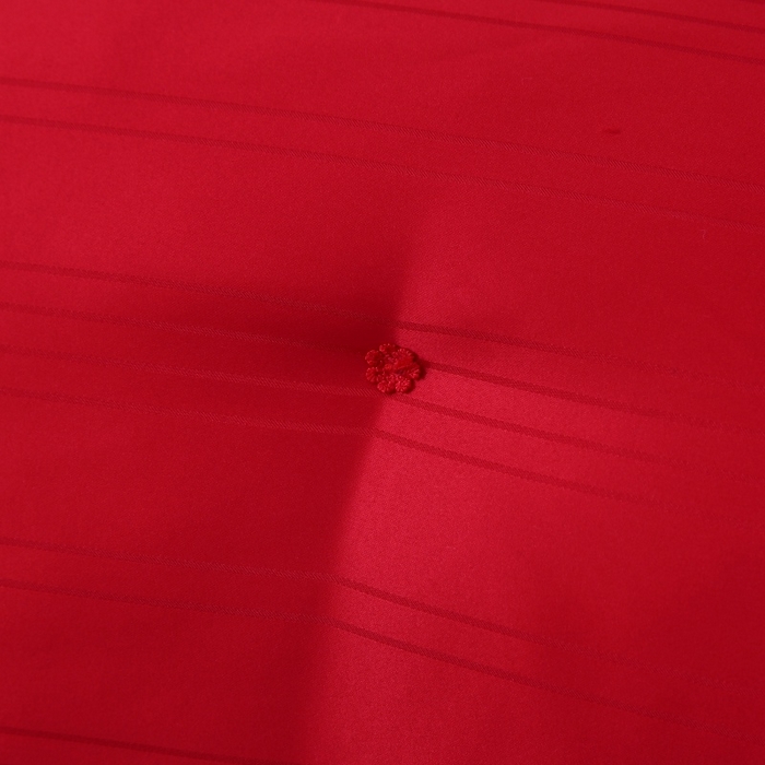 91家纺网 家纺一手货源 找家纺 越宏顺 2025新款全棉缎条.被桑.被春秋被双人子母被二合一冬被 大红