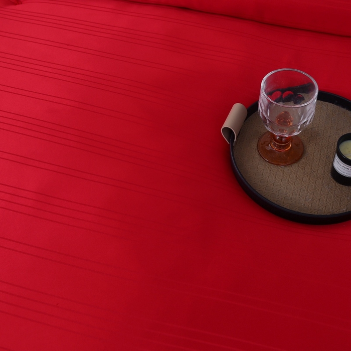 91家纺网 家纺一手货源 找家纺 越宏顺 2025新款全棉缎条.被桑.被春秋被双人子母被二合一冬被 大红