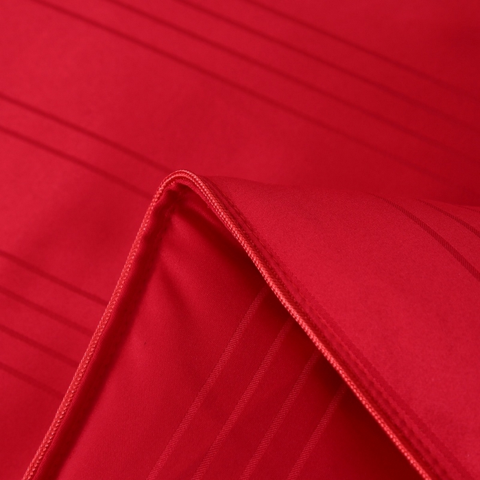 91家纺网 家纺一手货源 找家纺 越宏顺 2025新款全棉缎条.被桑.被春秋被双人子母被二合一冬被 大红