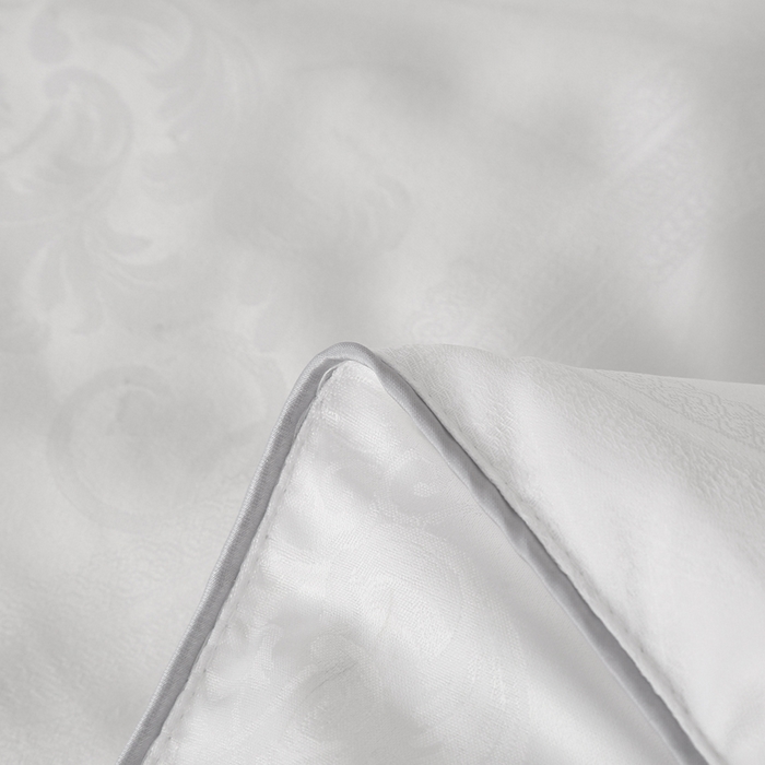 91家纺网 家纺一手货源 找家纺 越宏顺 2025新款60S全棉莫代尔提花.被手工订花.被子母被 白色