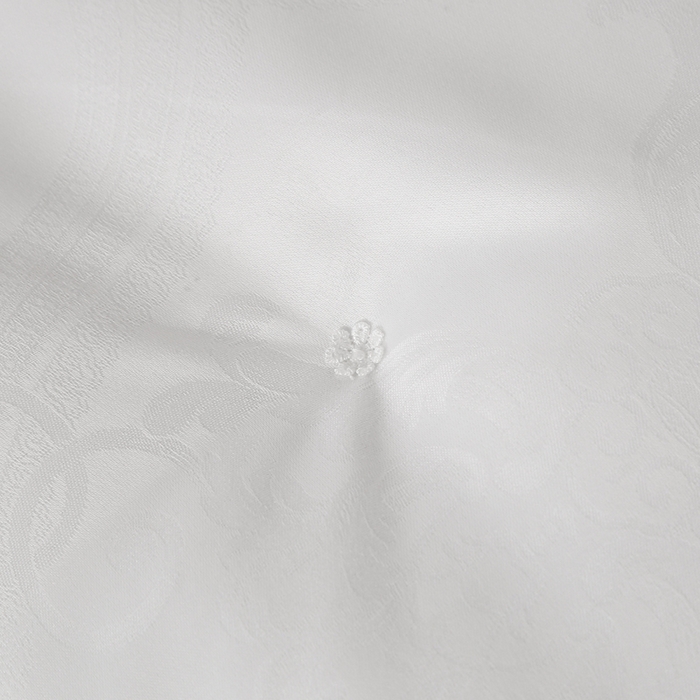 91家纺网 家纺一手货源 找家纺 越宏顺 2025新款60S全棉莫代尔提花.被手工订花.被子母被 白色