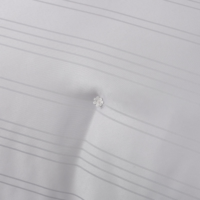 91家纺网 家纺一手货源 找家纺 越宏顺 2025新款全棉缎条.被桑.被春秋被双人子母被二合一冬被 灰色