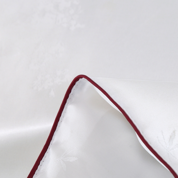 91家纺网 家纺一手货源 找家纺 越宏顺 2025新款仿真丝蝴蝶花手工.被子母被被子被芯 白色