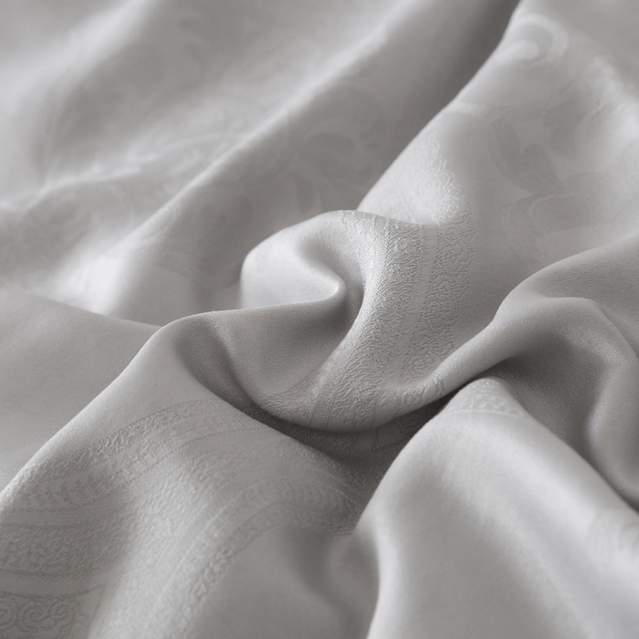 91家纺网 家纺一手货源 找家纺 越宏顺 2025新款60S全棉莫代尔提花.被手工订花.被子母被 浅灰